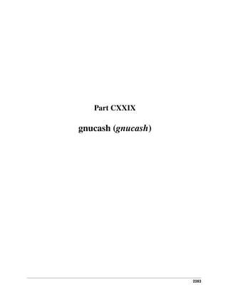 2283
Part CXXIX
gnucash (gnucash)
 