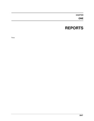 2647
CHAPTER
ONE
REPORTS
None
 
