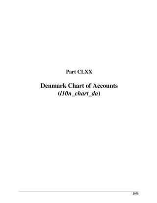 2975
Part CLXX
Denmark Chart of Accounts
(l10n_chart_da)
 