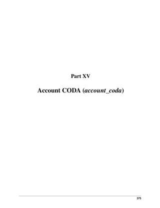 375
Part XV
Account CODA (account_coda)
 