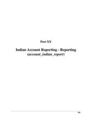 455
Part XX
Indian Account Reporting - Reporting
(account_indian_report)
 