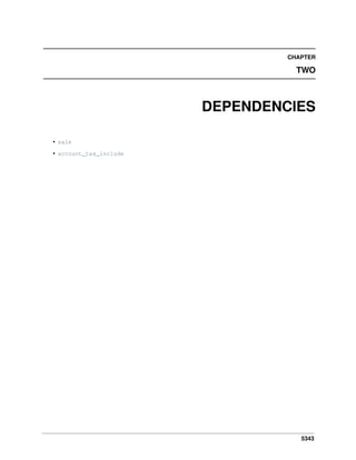 5343
CHAPTER
TWO
DEPENDENCIES
• sale
• account_tax_include
 