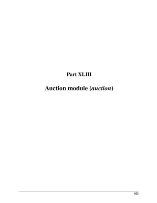 823
Part XLIII
Auction module (auction)
 