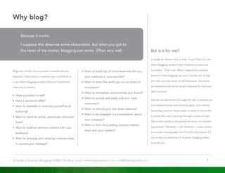 Guide To Business Blogging V2