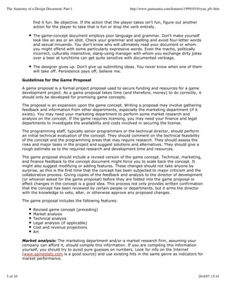 Guide to creation of game concept document | PPT