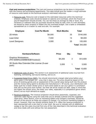 Guide to creation of game concept document | PDF