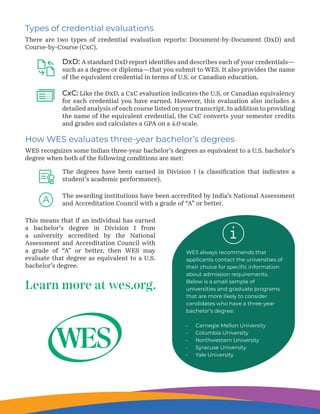 B2C About Credential Evaluation with Three Year Degree | PDF