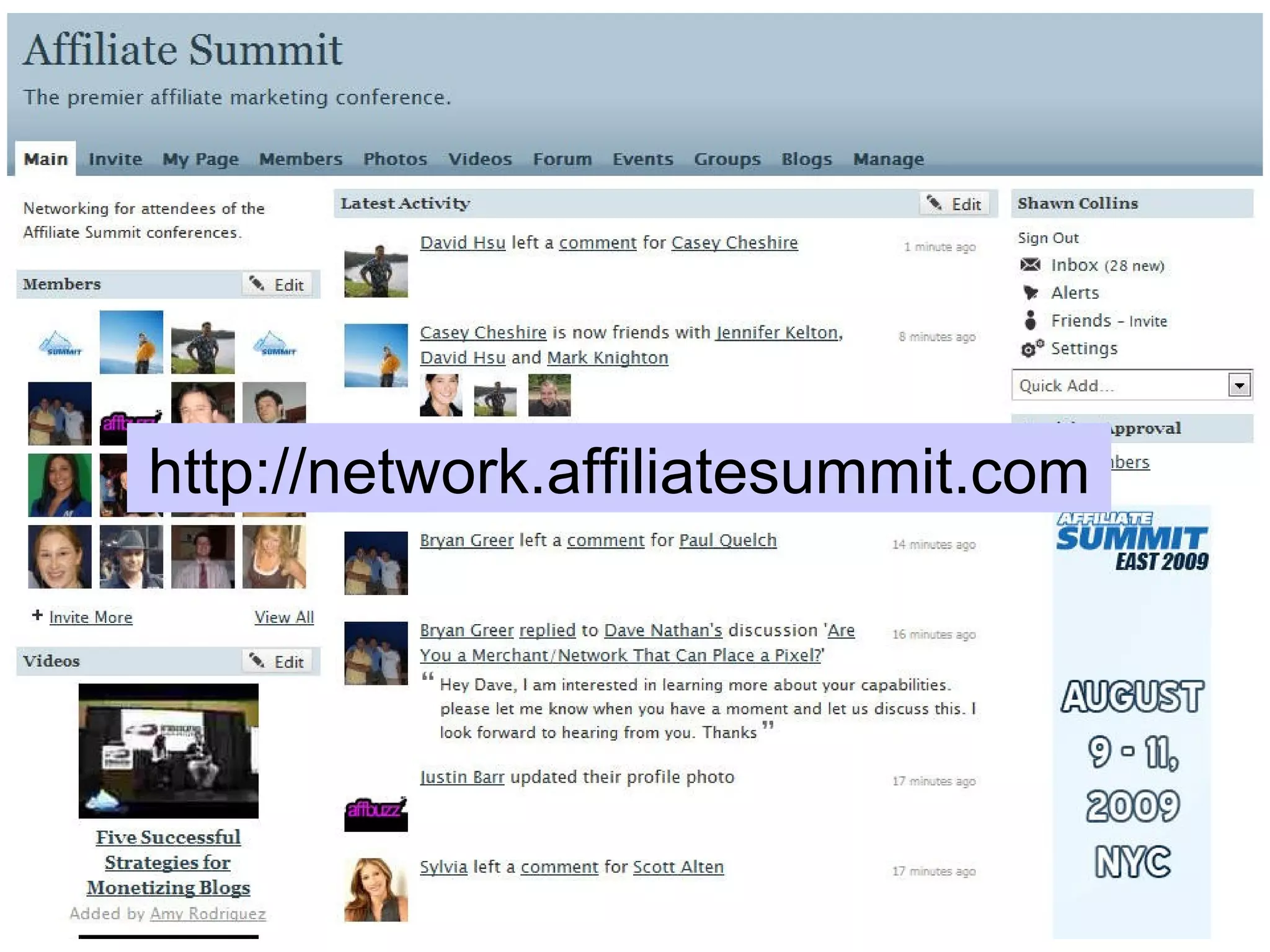 http://network.affiliatesummit.com 