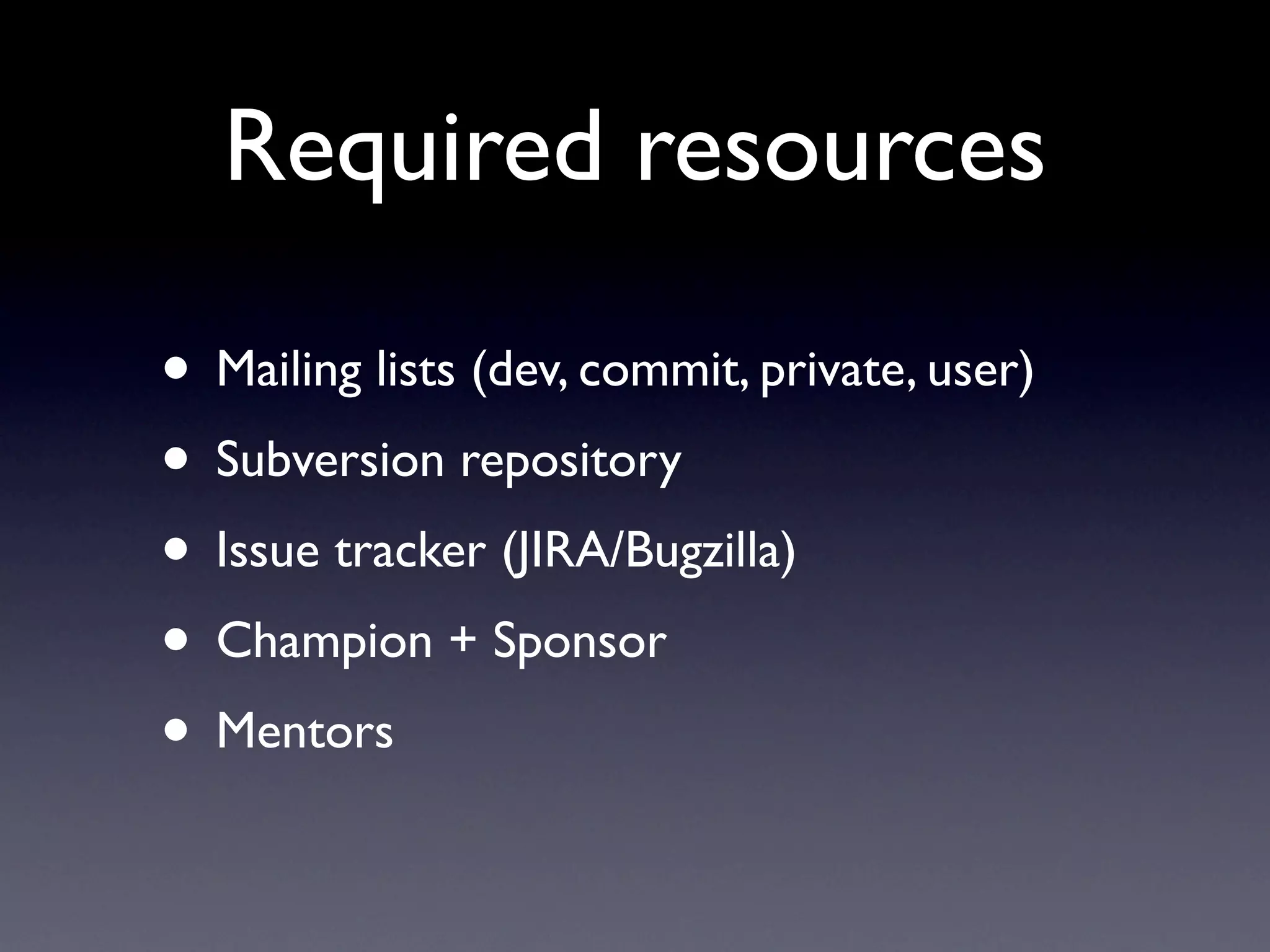 Guide To Successful Graduation at Apache