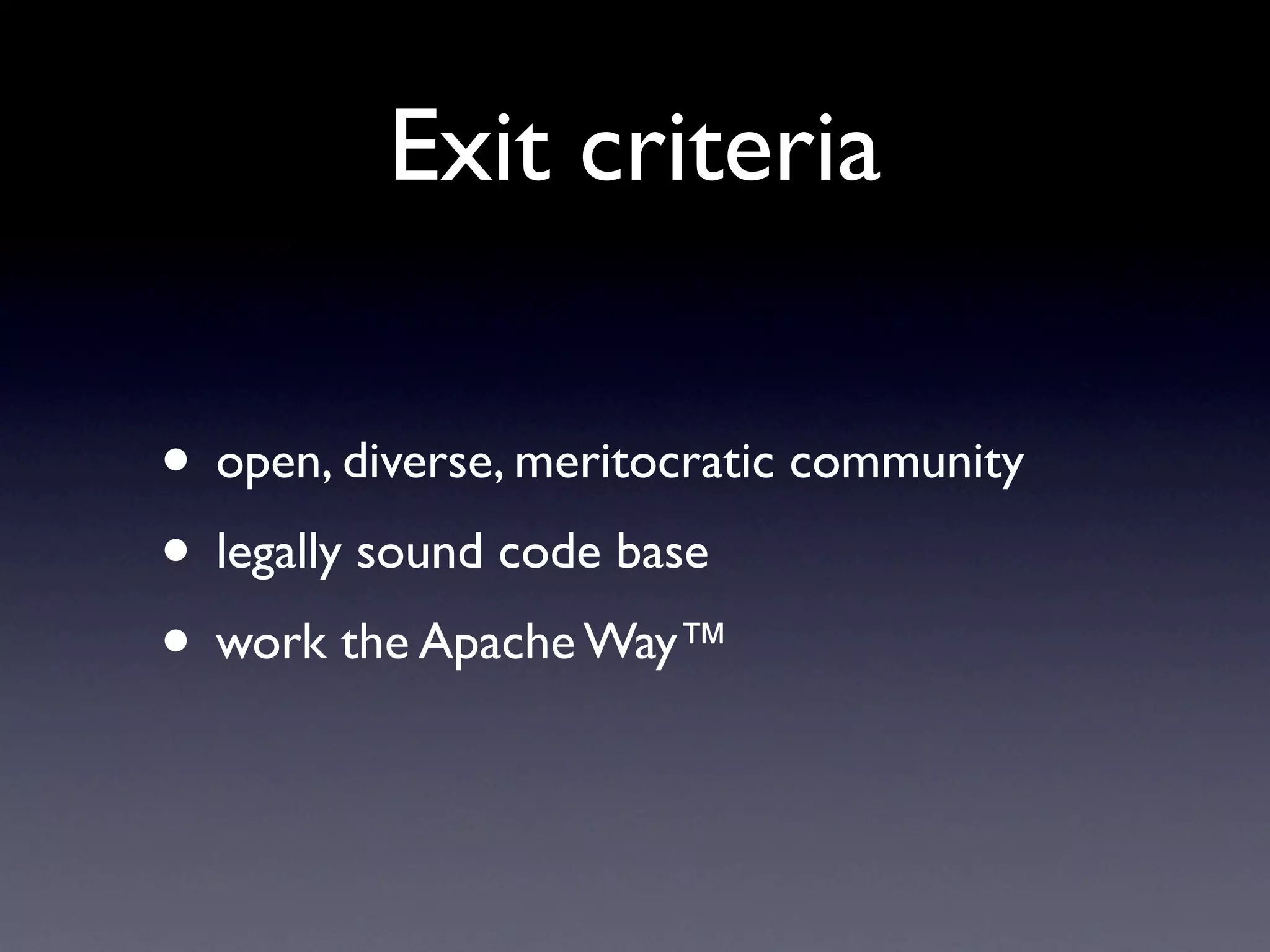 Guide To Successful Graduation at Apache