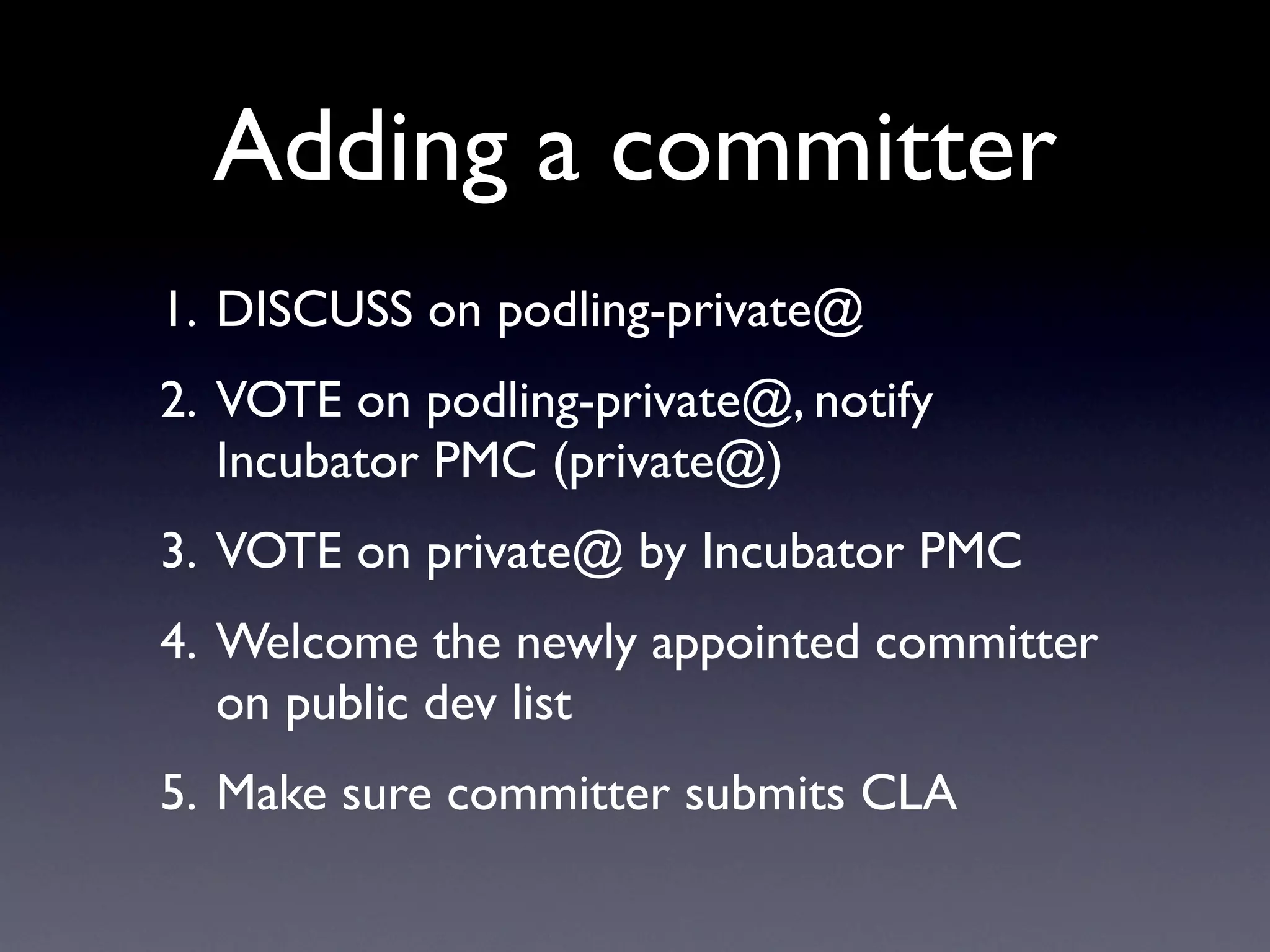 Guide To Successful Graduation at Apache