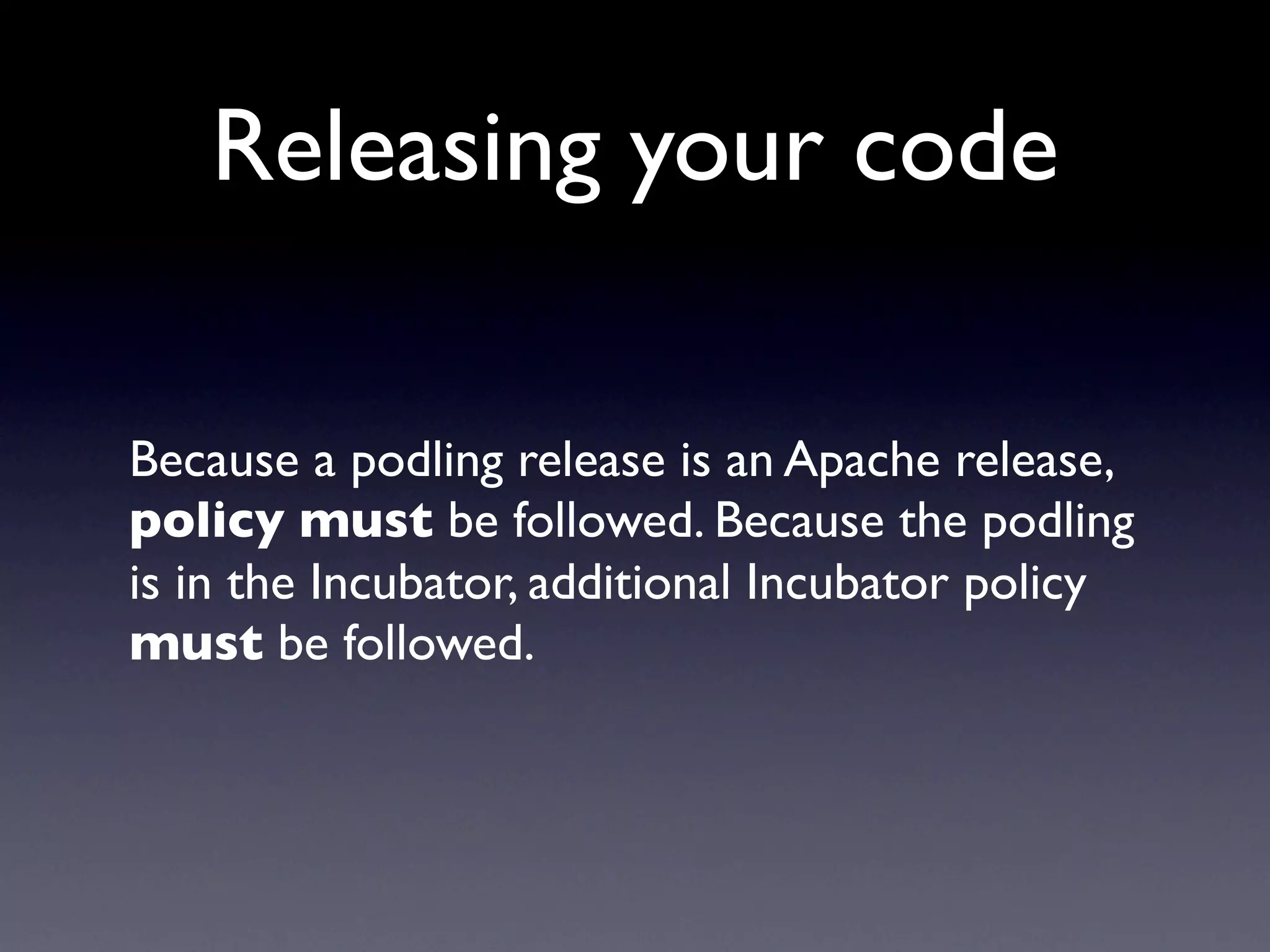 Guide To Successful Graduation at Apache