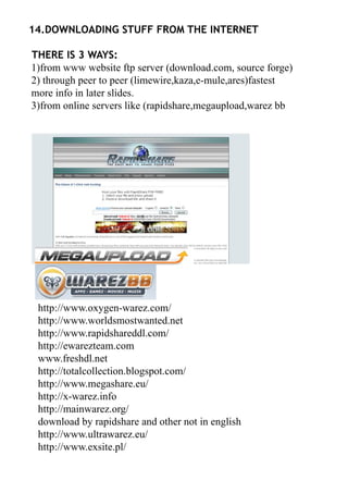 Guide To Your Pc Hardware,Software,P2p,Game Emulators