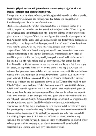 Guide To Your Pc Hardware,Software,P2p,Game Emulators