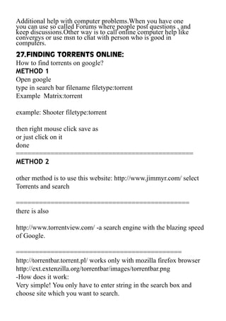 Guide To Your Pc Hardware,Software,P2p,Game Emulators