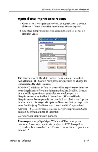 Guide utilisateur IPAQ 3715