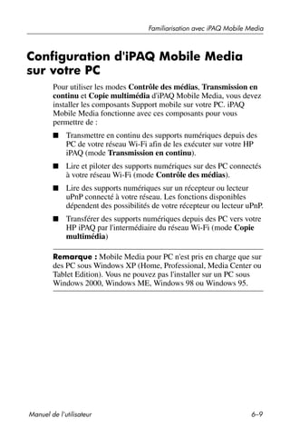 Guide utilisateur IPAQ 3715