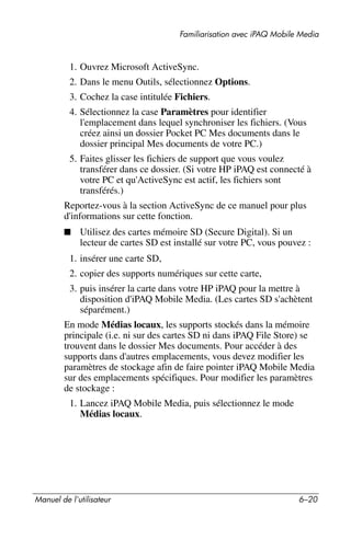 Guide utilisateur IPAQ 3715