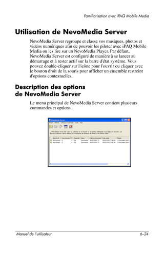 Guide utilisateur IPAQ 3715