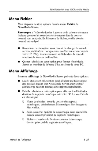 Guide utilisateur IPAQ 3715