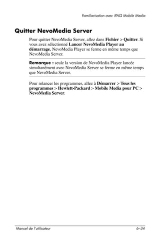 Guide utilisateur IPAQ 3715