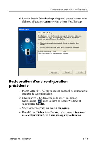 Guide utilisateur IPAQ 3715