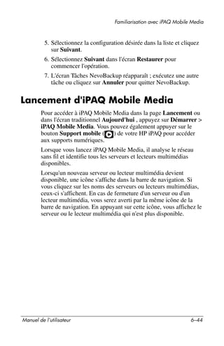 Guide utilisateur IPAQ 3715