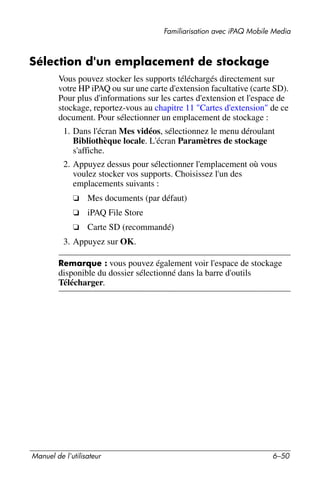 Guide utilisateur IPAQ 3715