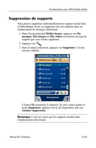 Guide utilisateur IPAQ 3715