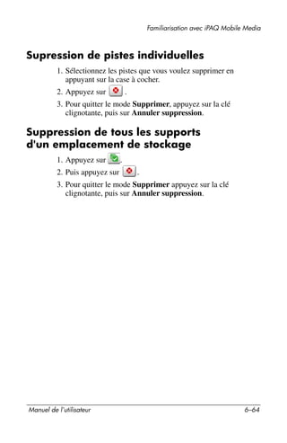 Guide utilisateur IPAQ 3715