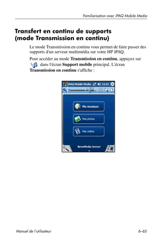 Guide utilisateur IPAQ 3715