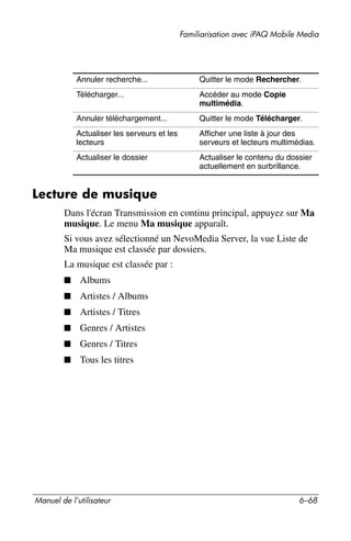Guide utilisateur IPAQ 3715
