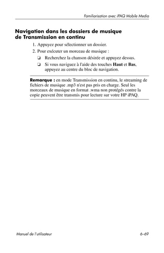 Guide utilisateur IPAQ 3715