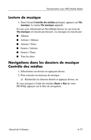 Guide utilisateur IPAQ 3715