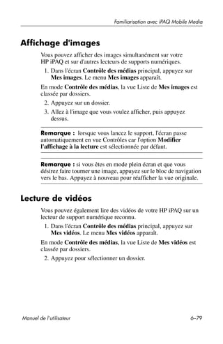 Guide utilisateur IPAQ 3715