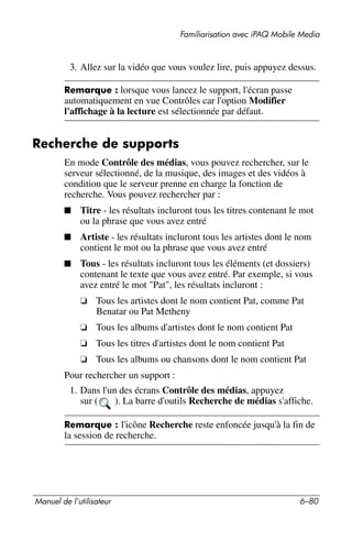 Guide utilisateur IPAQ 3715