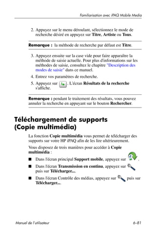 Guide utilisateur IPAQ 3715