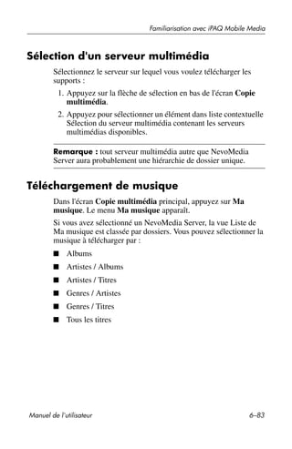 Guide utilisateur IPAQ 3715