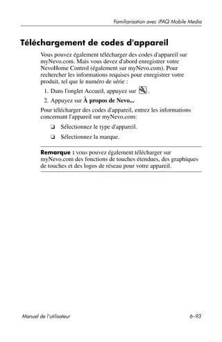 Guide utilisateur IPAQ 3715