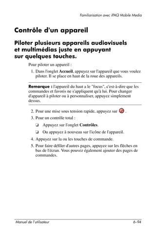 Guide utilisateur IPAQ 3715