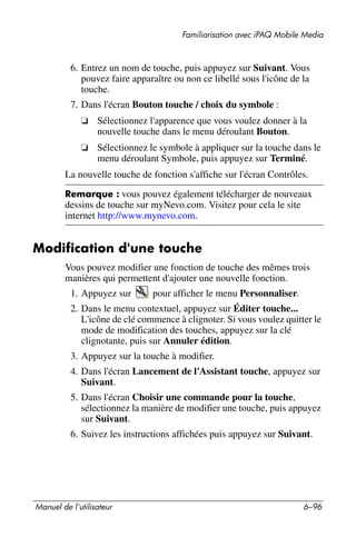 Guide utilisateur IPAQ 3715