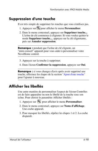 Guide utilisateur IPAQ 3715