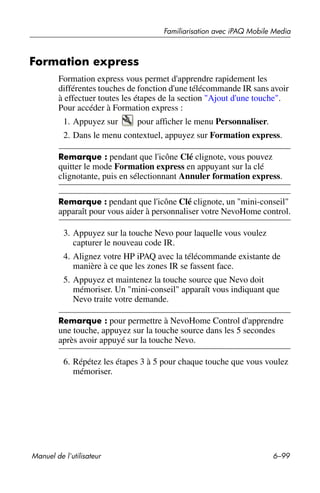 Guide utilisateur IPAQ 3715