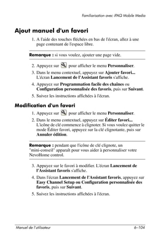 Guide utilisateur IPAQ 3715