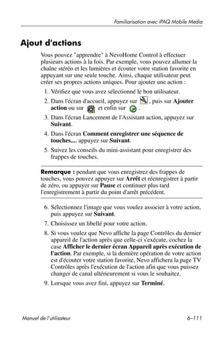 Guide utilisateur IPAQ 3715