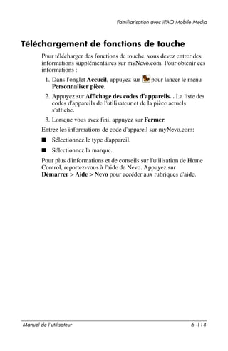 Guide utilisateur IPAQ 3715