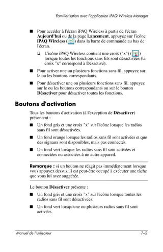 Guide utilisateur IPAQ 3715