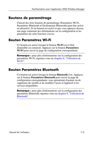 Guide utilisateur IPAQ 3715