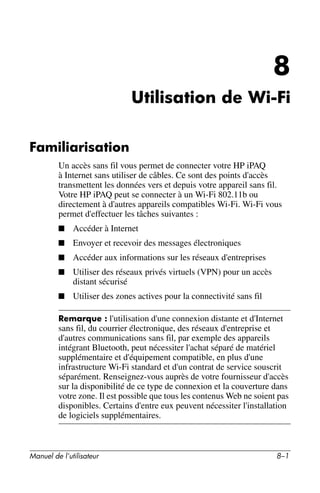 Guide utilisateur IPAQ 3715