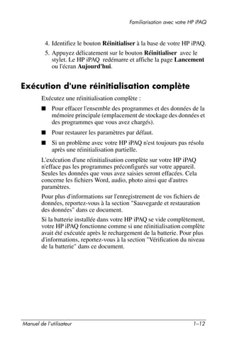 Guide utilisateur IPAQ 3715